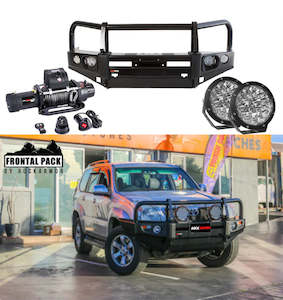 Accessories: Rockarmor Premium Bullbar Frontal Combo to suit Toyota Prado 120 2003-2009 (Full Bar Replacement)
