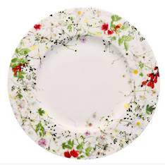 Products: Fleurs Sauvages Rimmed Lunch Plate
