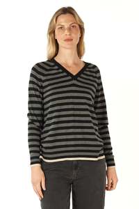Zaket Plover: Essential Stripe V Crew