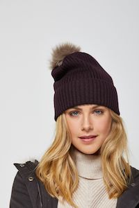 Tooralie: Pom Pom Merino Beanie