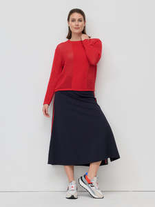 Skirts: Twin Stripe Ponte Skirt