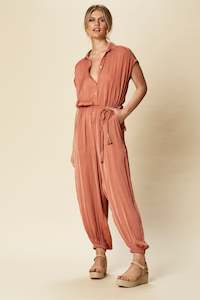 Jumpsuits: Zena Jumpsuit- Clay