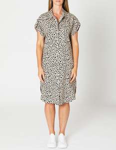 Ping Pong: Print Linen Shirt Dress