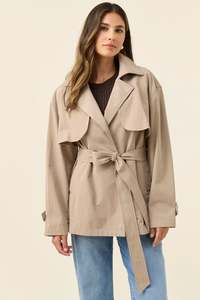 Isle Of Mine: Farida Cropped Trench