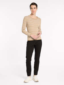 Tops: Fine Stripe Rib Knit