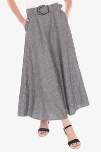 Belted Panel Skirt