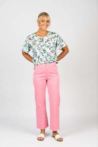 5039A Wide Leg Ankle Grazer Jean