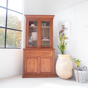 Vintage English Mahogany Kitchen Dresser thesundaysociety
