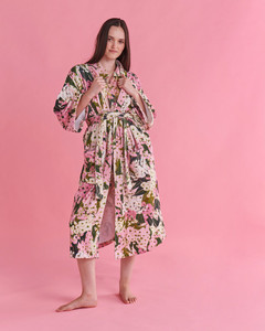Products: Kip & Co Terry Bath Robe - Bush Blossom thesundaysociety