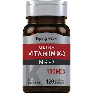 Piping Rock - Ultra K-2 with MK-7, 100 mcg, 120 Quick Release Softgels