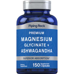MAGNESIUM GLYCINATE & ASHWAGANDA (150mg /1500mg) - 150 caps