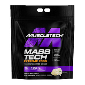 Frontpage: MUSCLETECH - MassTech Extreme - Mass Gainer-80g Protein 2030 Calories per serve - 20lb