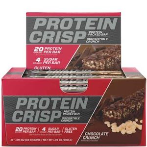 Whey Protein: BSN Protein Crisp Bars 20g protein bar - 3 Flavours