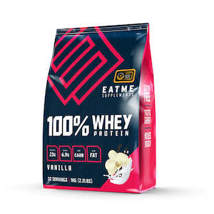 Whey Protein: Eatme 100% Whey Protein -32 Servings - Vanilla, Chocolate,Strawberry, Banana,