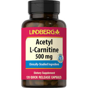 Fat Burners: Acetyl-L-Carnitine - Lindberg - 500mg - 120 caps