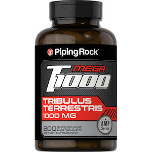 Natural Testosterone Boosters: Tribulus Mega 1000 - 1000mg - 100 or 200 Quick Release Caps