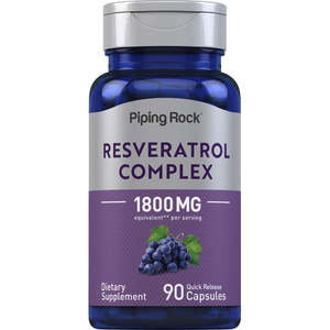 Frontpage: Piping Rock -Resveratrol Complex 1800mg, 90 Caps