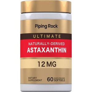 Frontpage: Piping Rock - Astaxanthin, 12 mg, 60 Quick Release Softgels