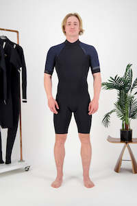 Wetsuits: Classic Mens 2mm Back Zip Springsuit Navy