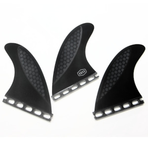AQSS Thruster Fins - Black Honeycomb Carbon Single Tab