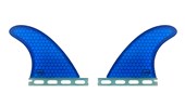 Fins: AQSS Quad Rear Fins - Blue Honeycomb Single Tab
