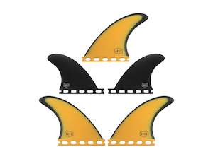 Fins: AQSS 5 Fin Set - Sunset Single Tab