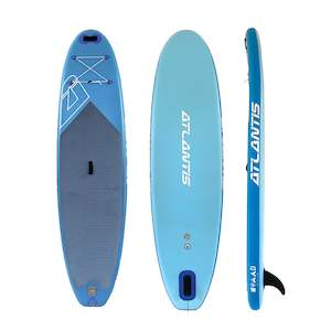 Inflatable Sup: ATLANTIS Nomad Inflatable SUP - Light Blue Grey 10.0