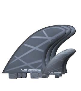 Vessel 5 Fin Set - Black Stealth Twin Tab