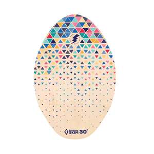 All: Bom Bora Skimboard - Wood - Geometric Faded 30"