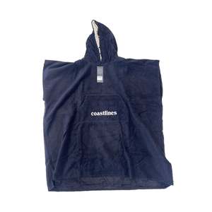 Beach Accessories: CL TOWEL PONCHO BLACK