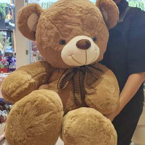 Forher Forhim: Lovely Giant Teddy Bear (1m tall)  Brown