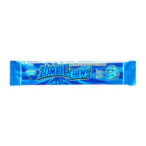 Halloween: 🎃 Happy Halloween 🎃Zombie Chew Sour Blue Raspberry 28g