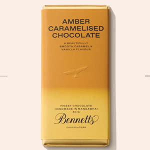 Nz Handmade Chocolates: Bennetts Chocolate Bar - AMBER CHOCOLATE BAR