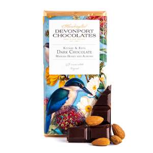 Nz Handmade Chocolates: Vintage Chocolate Bar, Kotare, Manuka Honey and Almond