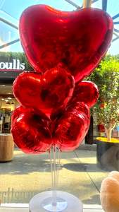 Valentine Giant Heart Balloon Stand [Pickup only]