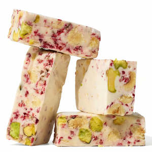 Raspberry, Hazelnut & Pistachio Nougat