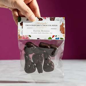 Easter Collections: Easter BAG OF FIVE, EASTER BUNNIES, DARK CHOCOLATE
