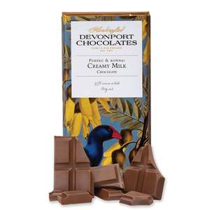 Nz Handmade Chocolates: Vintage Chocolate Bar, Pukeko, Milk Chocolate