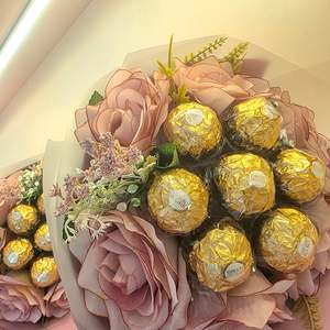 Forher Forhim: Blush Rose Chocolate Bouquet
