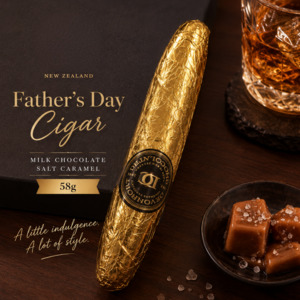 Nz Handmade Chocolates: Father's Day Cigar, Milk Chocolate Salt Caramel