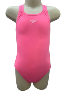 Preschool Girls Swimwear: Speedo Medalist One Piece - Baby Pink