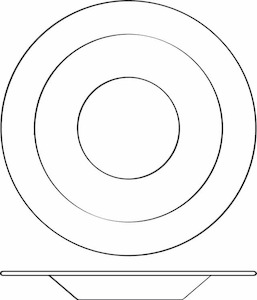 Products: Royal Porcelain Edge Soup Plate 23.5cm - Hospitality, Loose Dinnerware - The Table