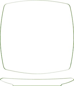 Products: Royal Porcelain Square Coupe Plate 19cm - Hospitality, Loose Dinnerware - The Table