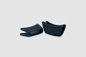 Products: Le Creuset Silicone Side Handle Grip Pair Nuit - Kitchen Essentials, Oven Gloves & Aprons - The Table