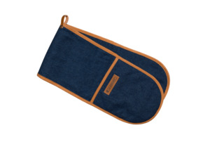 Products: Le Creuset Double Oven Glove Denim - Kitchen Essentials, Oven Gloves & Aprons - The Table