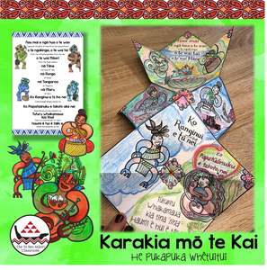 Karakia mō te Kai Concertina Book - The Te Reo Māori Classroom