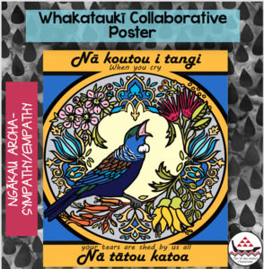 Whakataukī Collaborative Poster-Ngākau Aroha-Compassion - The Te Reo Māori Classroom