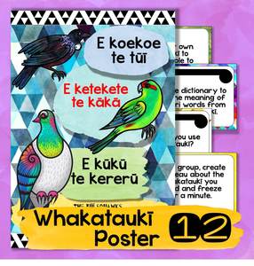 Products: Whakataukī Poster 12 - The Te Reo Māori Classroom
