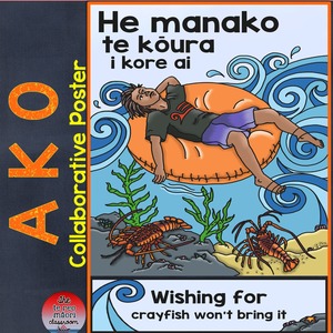 Products: Whakatauki Collaborative Poster A K O - The Te Reo Māori Classroom