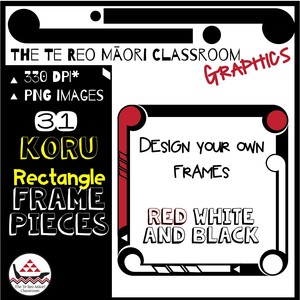 Products: Koru Rectangular Frames-Design Your Own - The Te Reo Māori Classroom